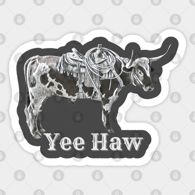 Yee Haw Sticker by The Farm.ily